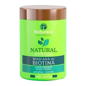 Máscara de Biotina Natural System - Natureza Cosméticos 1kg